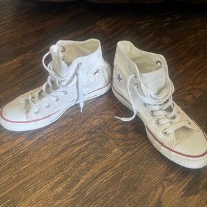 Converse Red and White Sneakers Classic Canvas Design